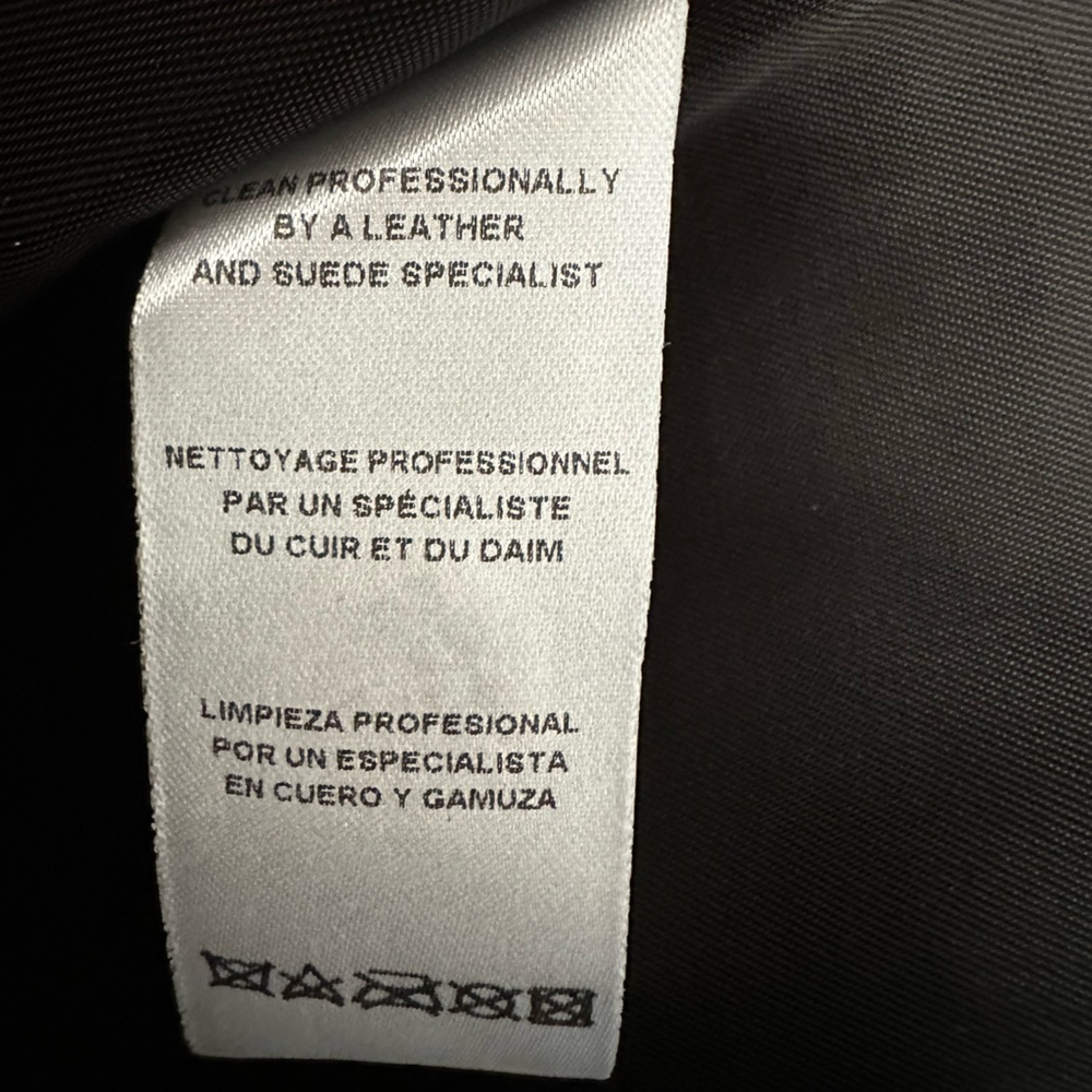 Frame Women The Leather Cargo Skirt Size 4 Black Mini NEW - Picture 14 of 14